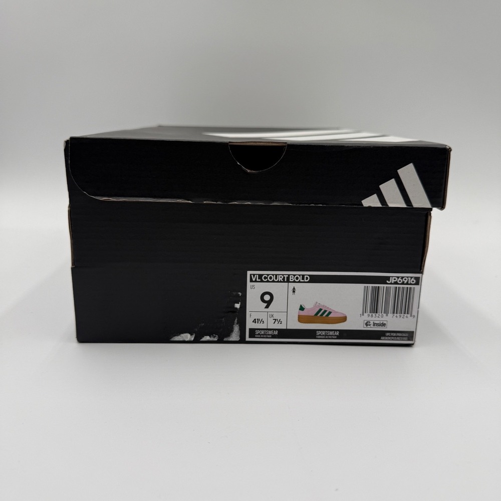 Adidas Women's Size 9 VL Court Bold Clear Pink Green Platform Sneaker NEW JP6916 - Picture 6 of 16